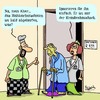 Cartoon: Im Krankenhaus (small) by Karsten Schley tagged gesundheit,krankenhäuser,medizin,krankenschwestern,pflege,pflegepersonal,alter,patienten,ernährung,köche,soziales