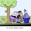 Cartoon: Johnny (small) by Karsten Schley tagged country,verkehr,autos,polizei,unfälle,musik,autofahrer