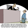 Cartoon: Klares Urteil (small) by Karsten Schley tagged werbung,wirtschaft,industrie,justiz,gesetze,strafe,business,konsum,kunden,kaufen,geld,gesellschaft,todesstrafe