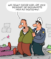 Cartoon: Krasse Beleidigung! (small) by Karsten Schley tagged beleidigungen,verteidigung,notwehr,gewalt,bildung,justiz,polizei,körperverletzung,psychologie,gesellschaft
