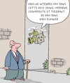 Cartoon: La proprete urbaine (small) by Karsten Schley tagged age,ouverture,modernite,tolerance,jeunesse,urbanisme,politique