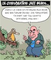 Cartoon: Le conspiration (small) by Karsten Schley tagged amazon,covid19,jeff,bezos,economie,jobs,commerce,societe