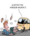 Cartoon: Les Dossiers Uber (small) by Karsten Schley tagged macron,economie,politique,uber,france,medias