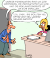 Cartoon: Mehr Urlaub! (small) by Karsten Schley tagged umsätze,gewinne,aktienkurse,produktivität,reklamationen,urlaub,arbeit,erbeitgeber,arbeitnehmer,kompetenz,karriere,gesellschaft,wirtschaft