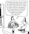Cartoon: Mesonges (small) by Karsten Schley tagged mesonges,pizza,biere,vie,bars,philosophie,foi,personnalite