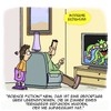 Cartoon: Moderne Erziehung (small) by Karsten Schley tagged erziehung,kinder,eltern,familie,teenager,aufräumen,ordnung,gesellschaft,monster,science,fiction,jugend,jugendliche