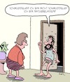 Cartoon: Naturbelassen (small) by Karsten Schley tagged männer,hygiene,natur,natürlichkeit,körperpflege,beziehungen,frauen,familie,gesellschaft