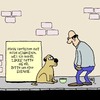 Cartoon: O Gott - TIERQUÄLEREI!!!! (small) by Karsten Schley tagged tiere,tierhaltung,haustiere,hunde,tierquälerei,computer,soziales,facebook,technik,gesellschaft,freizeit,konsum,social,networks