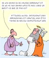 Cartoon: Premaladie (small) by Karsten Schley tagged covid19,sante,mort,politique,ciel,paradis,religion