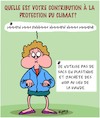 Cartoon: Protection du Climat (small) by Karsten Schley tagged sacs,plastiques,viande,nutrition,climat,consommateurs,politique