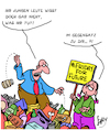 Cartoon: Protest! (small) by Karsten Schley tagged greta,thunberg,ungehorsam,klimawandel,schüler,schulstreik,generationen,bildung,jugend,gesellschaft,politik