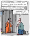 Cartoon: Recht und Ordnung (small) by Karsten Schley tagged recht,gesetze,justiz,internet,facebook,richtlinien,gemeinschaftsregeln,algorithmen,politik,konzerne,gesellschaft