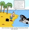 Cartoon: Rechtsberatung (small) by Karsten Schley tagged rechtsanwälte,rechtsberatung,rechtschutz,urlaub,tiere,haie,gesetz,kredit,banken,wirtschaft,kreditrate
