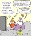 Cartoon: Religiöse Unterhaltung (small) by Karsten Schley tagged religion,fanatismus,gott,glaube,unterhaltung,tv,gewalt,gesellschaft