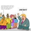 Cartoon: Respekt (small) by Karsten Schley tagged trump usa faschismus rassismus menschenrechte demokratie politik religion soziales gesellschaft