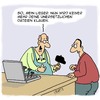 Cartoon: Sicher ist sicher! (small) by Karsten Schley tagged computer,sicherheit,internet,datendiebstahl,viren,trojaner,technik,kriminalität,gesellschaft