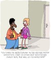 Cartoon: Stoppt Rassismus! (small) by Karsten Schley tagged rassismus,sexismus,chauvinismus,männer,frauen,politik,sprache,gesellschaft