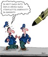 Cartoon: Strafzettel (small) by Karsten Schley tagged trump,usa,iran,soleimani,drohnen,raketen,politik,terrorismus,krieg,gesellschaft