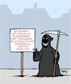 Cartoon: Suivez-moi! (small) by Karsten Schley tagged coronavirus,fake,news,conspirations,medias,politique,internet,facebook,youtube