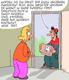 Cartoon: Super Service!! (small) by Karsten Schley tagged onlinehandel,bestellungen,paketdienste,paketzustellung,kunden,kundenservice,paketzusteller,lohndumping,gesellschaft,politik