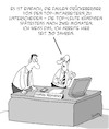 Cartoon: Top-Mitarbeiter (small) by Karsten Schley tagged business,wirtschaft,management,personal,motivation,karriere,mitarbeiter,arbeitgeber,arbeitnehmer,kompetenz,gesellschaft