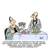 Cartoon: TREFFER (small) by Karsten Schley tagged business,sparen,finanzen,geld,investitionen,umsatz,ertrag,profit,pleite,kurse,zinsen,banken,wirtschaft,restaurants