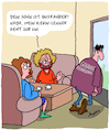 Cartoon: Universität (small) by Karsten Schley tagged bildung,jugend,eltern,familie,karriere,jobs,zukunft,arbeit,universitäten