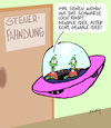 Cartoon: Verflogen (small) by Karsten Schley tagged steuern,steuerfahndung,steuerhinterziehung,steuerzahler,weltraum,aliens,scifi,fiskalpolitik,wirtschaftskriminalität,geld,gesellschaft