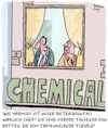 Cartoon: VÖLLIG harmlos! (small) by Karsten Schley tagged chemie,unfälle,industrie,business,wirtschaft,verharmlosung,arbeitgeber,arbeitnehmer,arbeitssicherheit,gesellschaft,umwelt