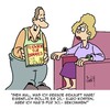 Cartoon: Voll das Schnäppchen! (small) by Karsten Schley tagged wirtschaft,business,käufer,verkäufer,geld,sonderangebot,schnäppchen,verhandlungen,preise