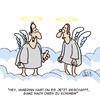 Cartoon: Voll die Karriere (small) by Karsten Schley tagged himmel religion karriere aufstieg gesellschaft christentum leben tod