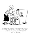 Cartoon: Voll gemein! (small) by Karsten Schley tagged fake,news,ehe,liebe,beziehungen,freunde,kneipen,pubs,männer,frauen,gesellschaft,medien,internet