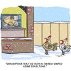 Cartoon: Wenigstens etwas... (small) by Karsten Schley tagged winter,temperaturen,klima,natur,tiere,ernährung,gesundheit
