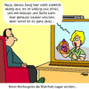 Cartoon: Werbung und Wahrheit (small) by Karsten Schley tagged werbubg,wirtschaft,geld,gesellschaft,unterhaltung,fernsehen,konsum,medien
