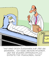 Cartoon: Ziemlich alberner Cartoon (small) by Karsten Schley tagged studium,universitäten,medizin,ärzte,patienten,experten,geschichte,pharaonen,historisches,bildung,gesellschaft