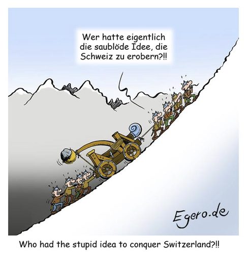 Cartoon: schweiztreibend (medium) by Egero tagged schweiz,eroberung,egero,eger