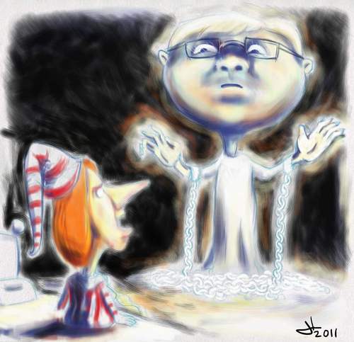 Cartoon: Kevins Ghost (medium) by urbanmonk tagged politics,australia,politicians