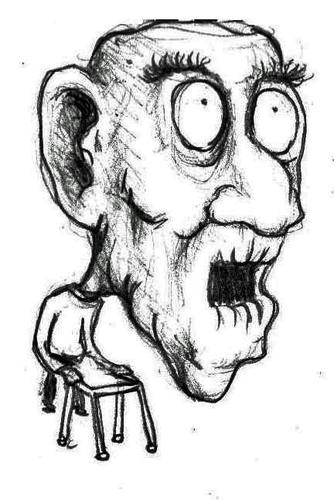 Cartoon: Old Dude (medium) by urbanmonk tagged people