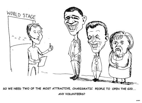 Cartoon: Sorry Angela (medium) by urbanmonk tagged g20,politics,world,leaders