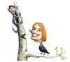 Cartoon: The Orange headed Woodpecker (small) by urbanmonk tagged poltics nature