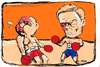 Cartoon: Who will land the knock out blow (small) by urbanmonk tagged nursing,unions,government,politics,healthcare