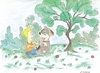 Cartoon: My dog Forest (small) by Brian Ponshock tagged dog,friendship,love