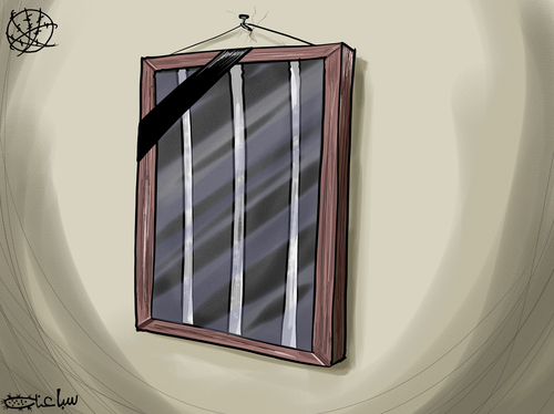 Cartoon: Israeli jail (medium) by sabaaneh tagged palestine