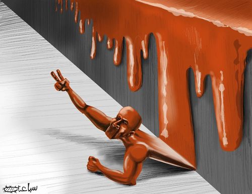 Cartoon: the price of freedom (medium) by sabaaneh tagged arab,world