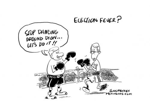 Cartoon: Fever (medium) by John Meaney tagged election,news