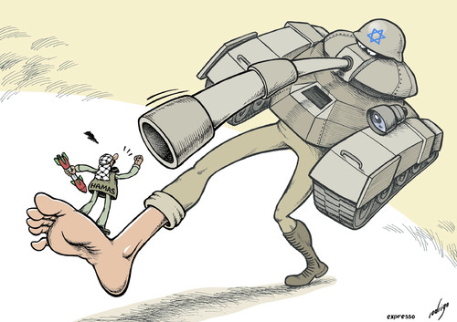 Cartoon: Hamasochism (medium) by rodrigo tagged israel,gaza,hamas,palestine,war,attack,terror,peace