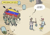 Cartoon: Almost dead Chavez (small) by rodrigo tagged venezuela hugo chavez death funeral caracas repression freedom press expression