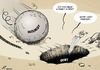 Cartoon: Credit adventure (small) by rodrigo tagged credit debt interest crisis recession bank money