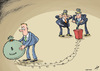 Cartoon: Credit crisis (small) by rodrigo tagged credit,housing,crisis,bank,financial,loan,mortgage
