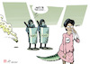Cartoon: Crying Lam (small) by rodrigo tagged hong,kong,police,tear,gas,protests,extradition,bill,china,chief,executive,carrie,lam,politics,crocodile